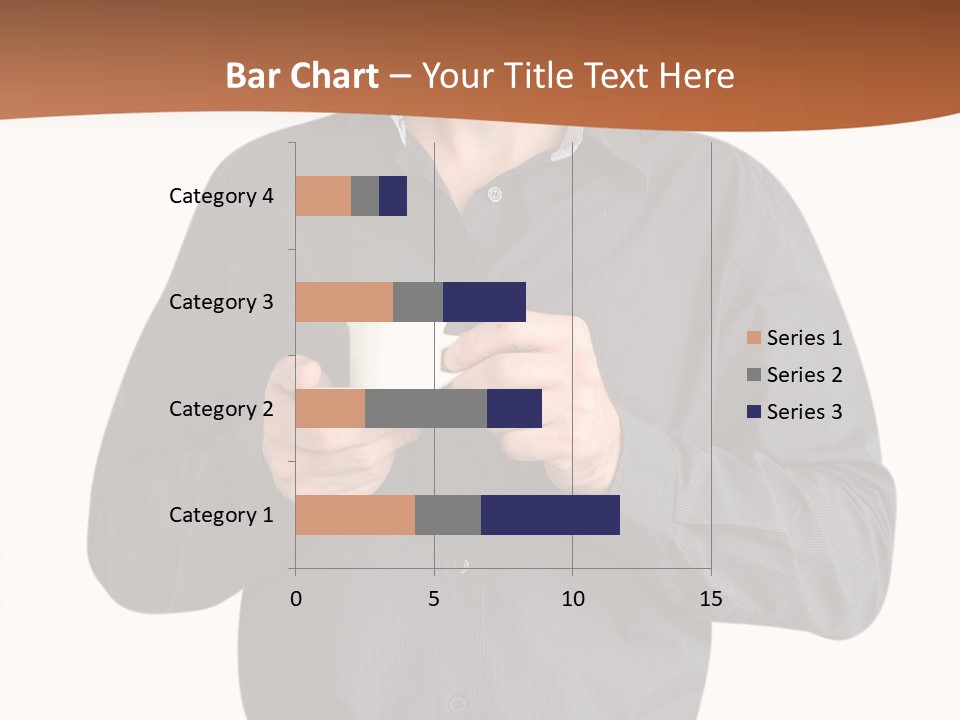 A Man Holding A Cup Of Coffee Powerpoint Template PowerPoint Template