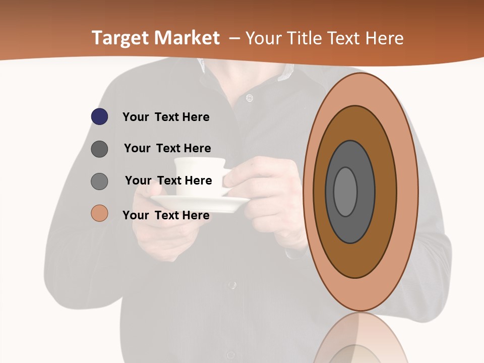 A Man Holding A Cup Of Coffee Powerpoint Template PowerPoint Template