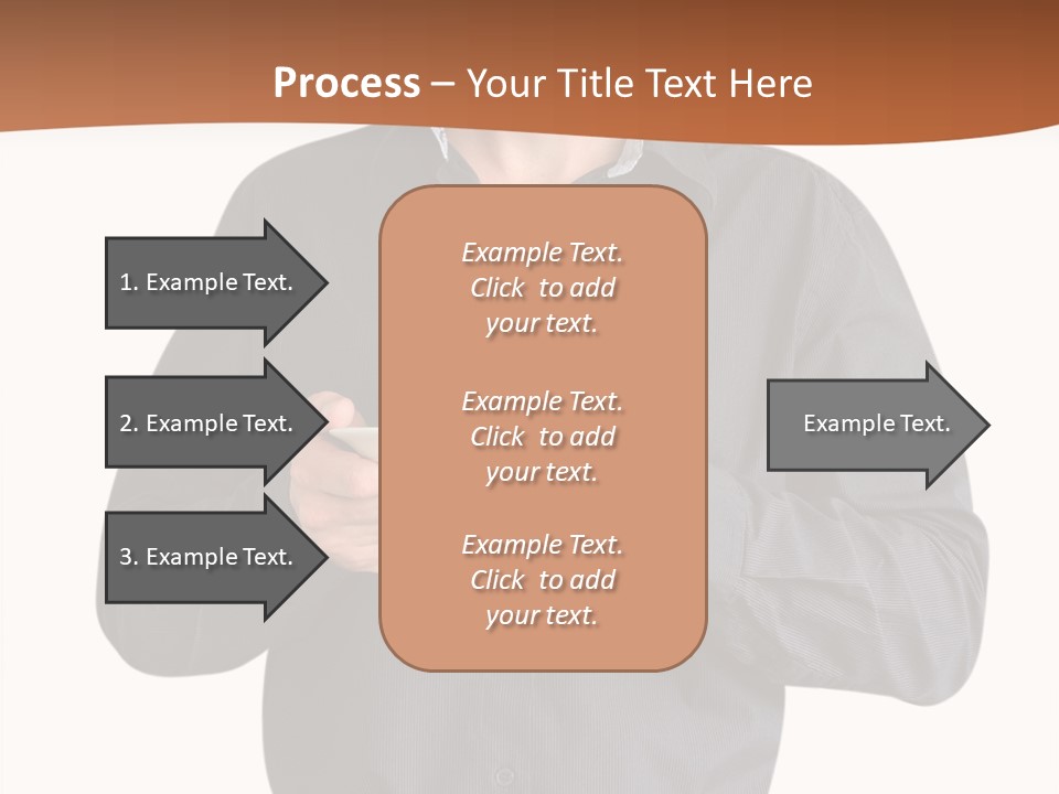 A Man Holding A Cup Of Coffee Powerpoint Template PowerPoint Template