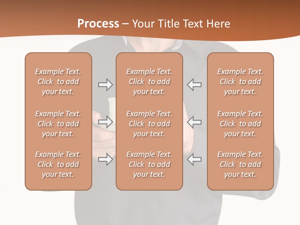 A Man Holding A Cup Of Coffee Powerpoint Template PowerPoint Template
