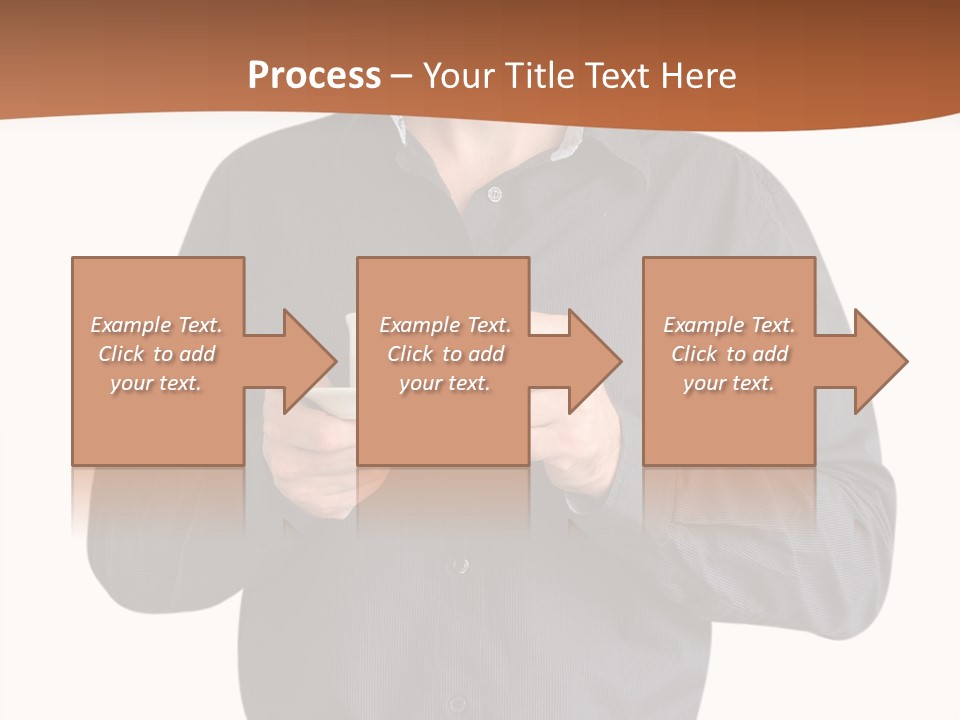 A Man Holding A Cup Of Coffee Powerpoint Template PowerPoint Template