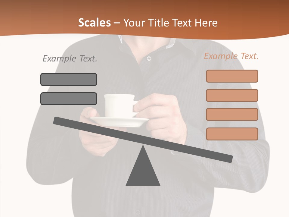 A Man Holding A Cup Of Coffee Powerpoint Template PowerPoint Template