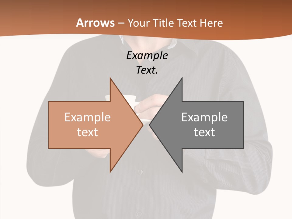 A Man Holding A Cup Of Coffee Powerpoint Template PowerPoint Template