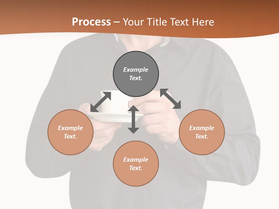 A Man Holding A Cup Of Coffee Powerpoint Template PowerPoint Template