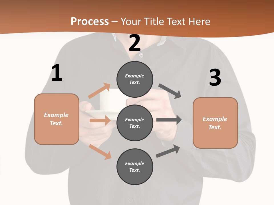 A Man Holding A Cup Of Coffee Powerpoint Template PowerPoint Template