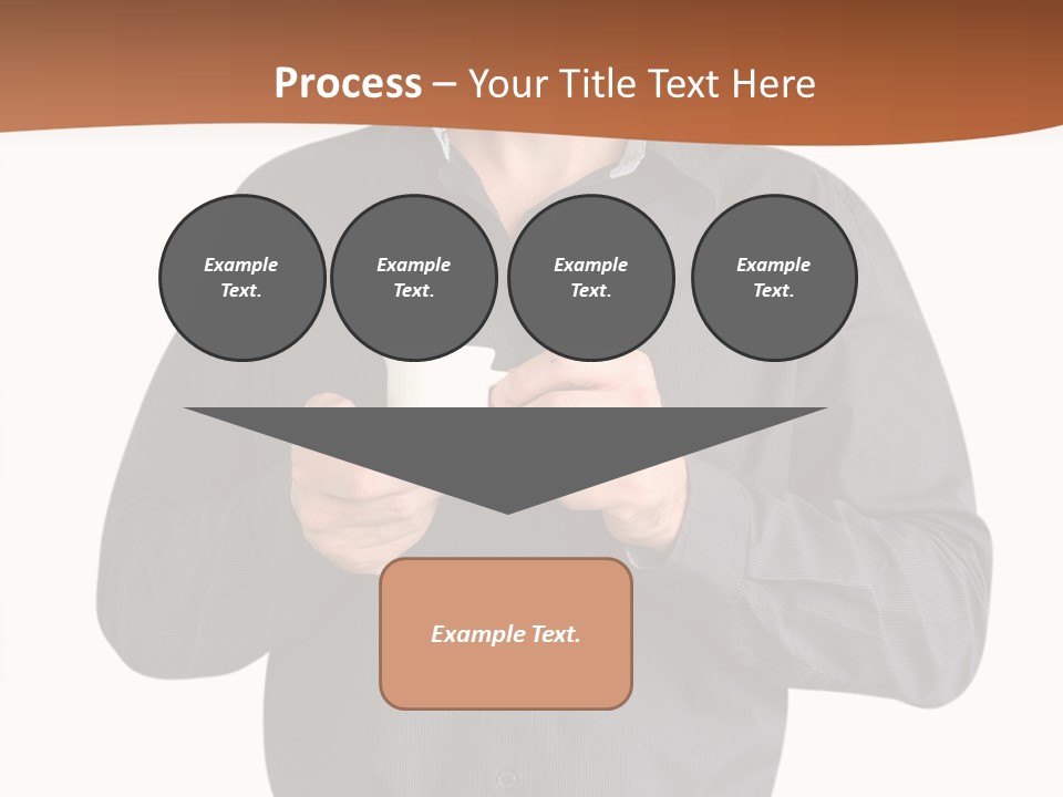 A Man Holding A Cup Of Coffee Powerpoint Template PowerPoint Template