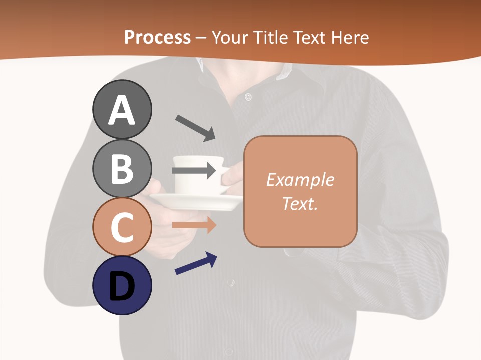 A Man Holding A Cup Of Coffee Powerpoint Template PowerPoint Template