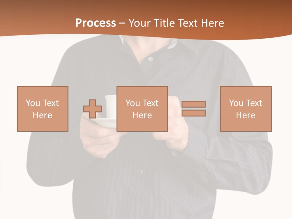A Man Holding A Cup Of Coffee Powerpoint Template PowerPoint Template