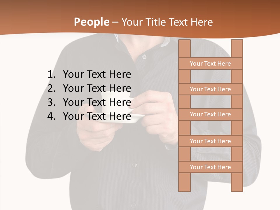 A Man Holding A Cup Of Coffee Powerpoint Template PowerPoint Template