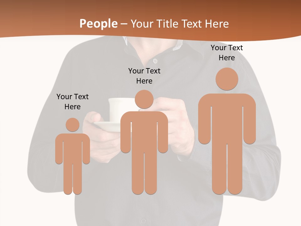 A Man Holding A Cup Of Coffee Powerpoint Template PowerPoint Template