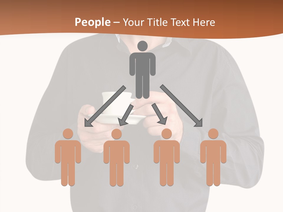 A Man Holding A Cup Of Coffee Powerpoint Template PowerPoint Template