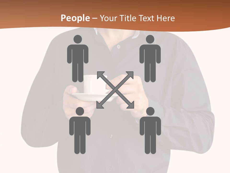 A Man Holding A Cup Of Coffee Powerpoint Template PowerPoint Template
