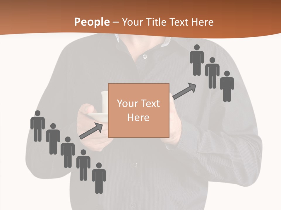 A Man Holding A Cup Of Coffee Powerpoint Template PowerPoint Template