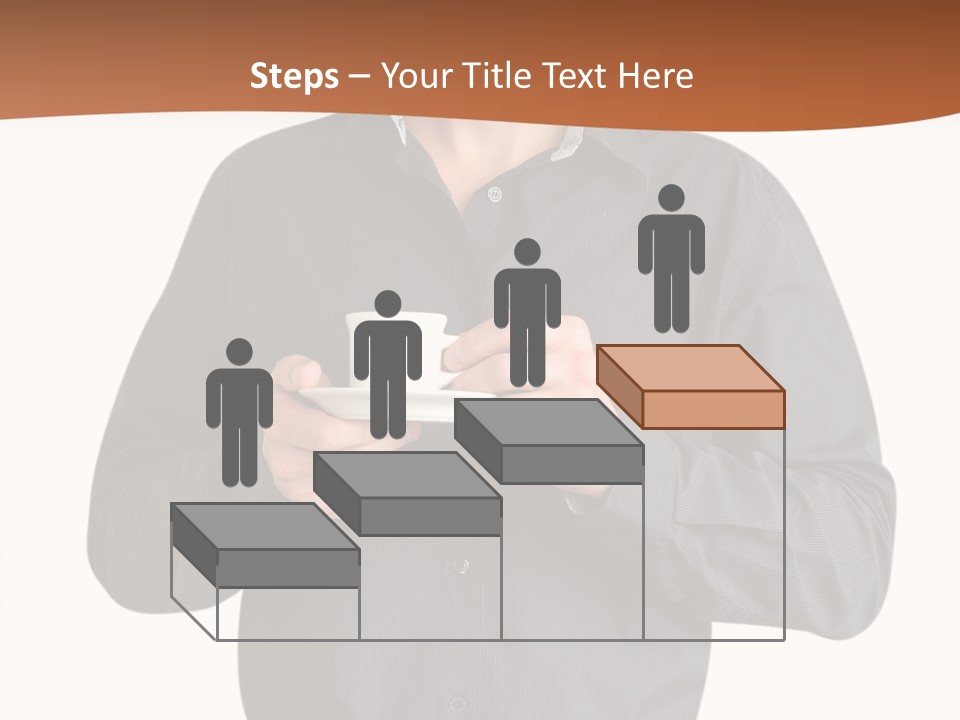 A Man Holding A Cup Of Coffee Powerpoint Template PowerPoint Template