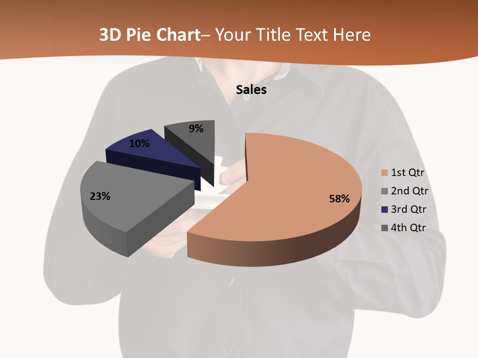 A Man Holding A Cup Of Coffee Powerpoint Template PowerPoint Template