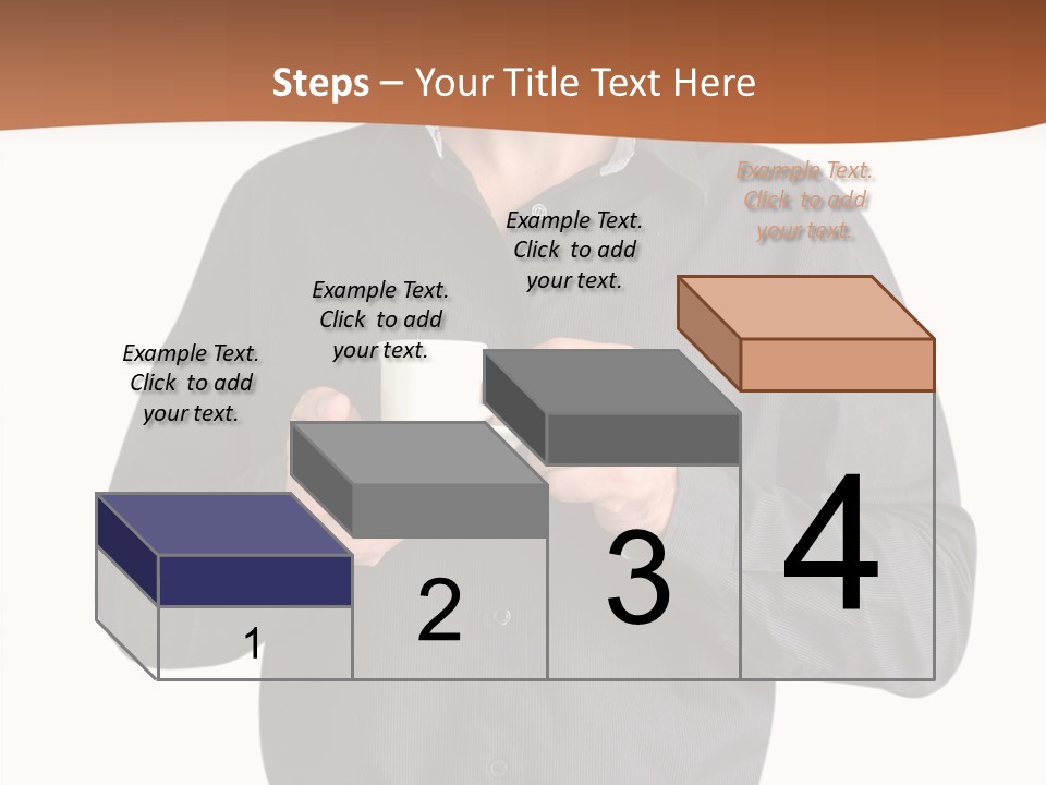 A Man Holding A Cup Of Coffee Powerpoint Template PowerPoint Template