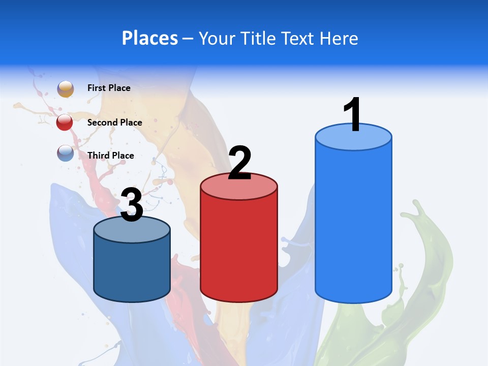 Fresh Splash Yellow PowerPoint Template