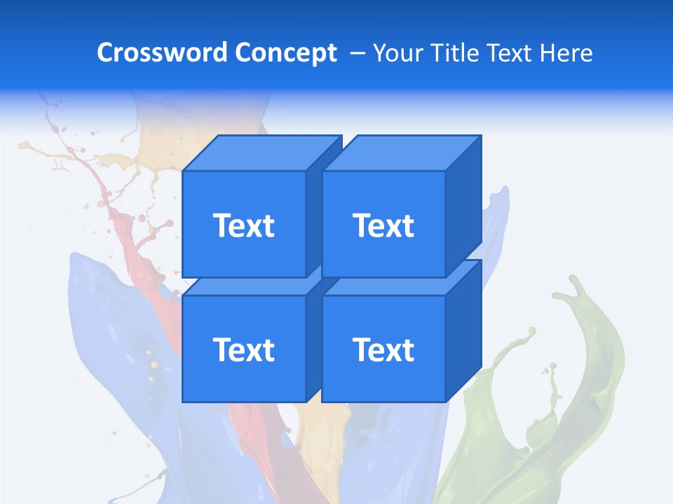 Fresh Splash Yellow PowerPoint Template