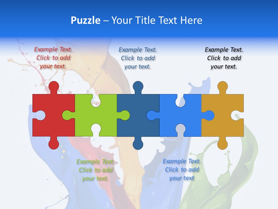 Fresh Splash Yellow PowerPoint Template