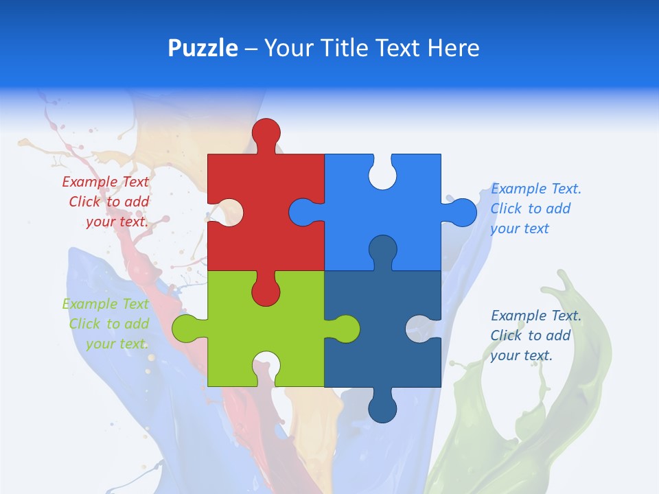 Fresh Splash Yellow PowerPoint Template