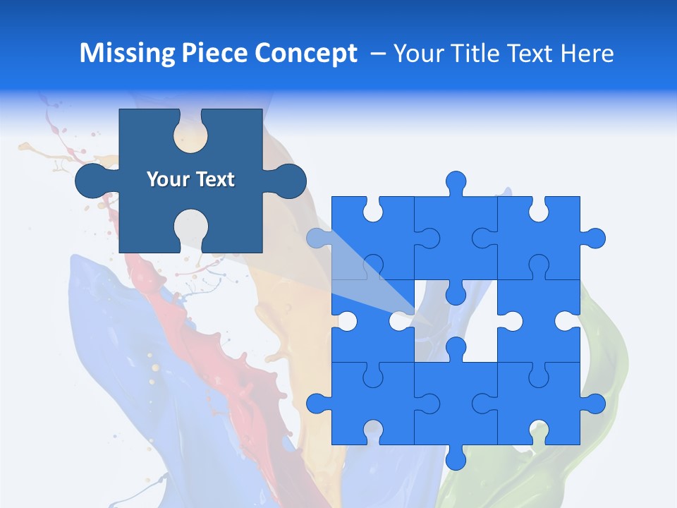 Fresh Splash Yellow PowerPoint Template