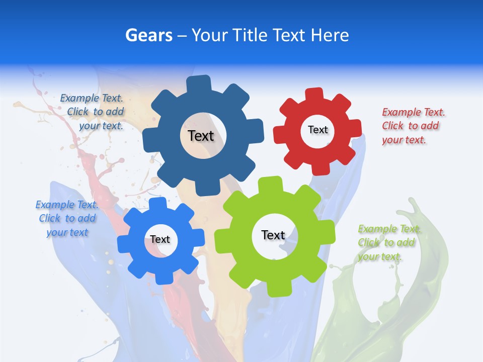 Fresh Splash Yellow PowerPoint Template