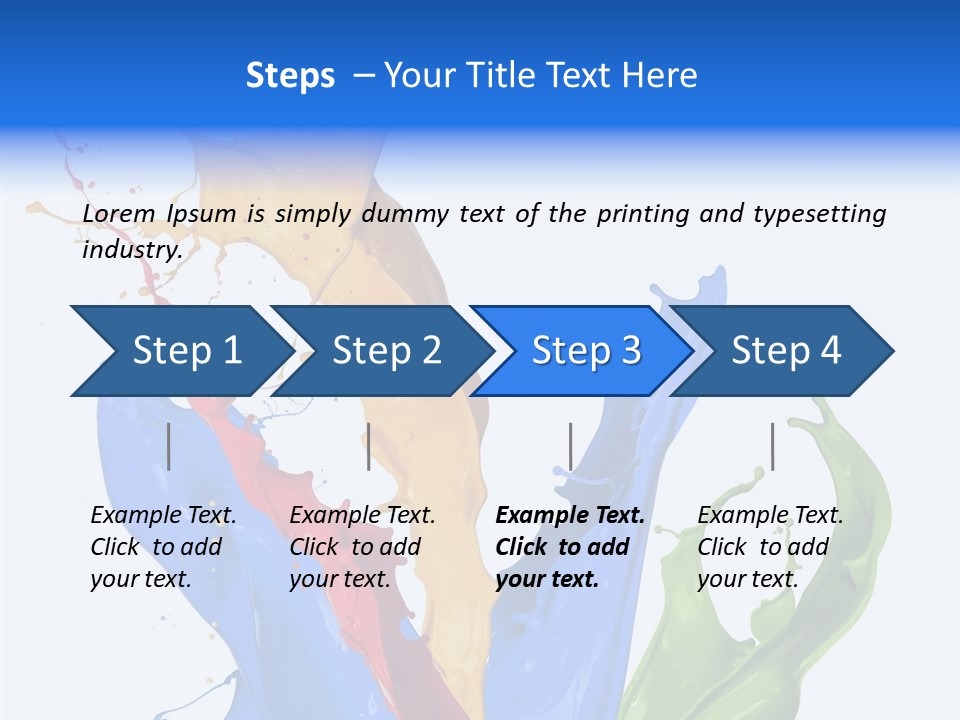 Fresh Splash Yellow PowerPoint Template