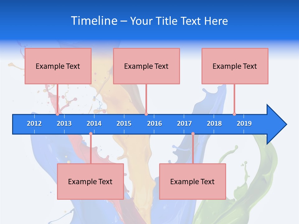 Fresh Splash Yellow PowerPoint Template
