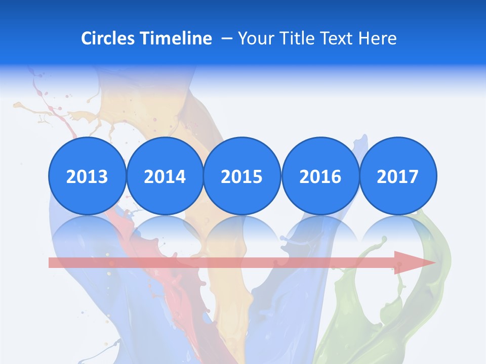 Fresh Splash Yellow PowerPoint Template