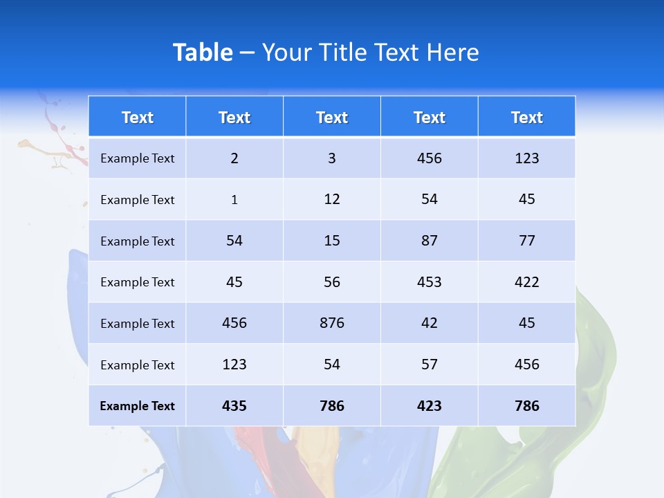 Fresh Splash Yellow PowerPoint Template