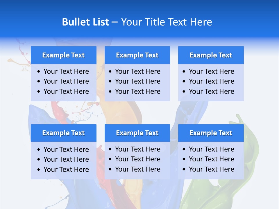 Fresh Splash Yellow PowerPoint Template