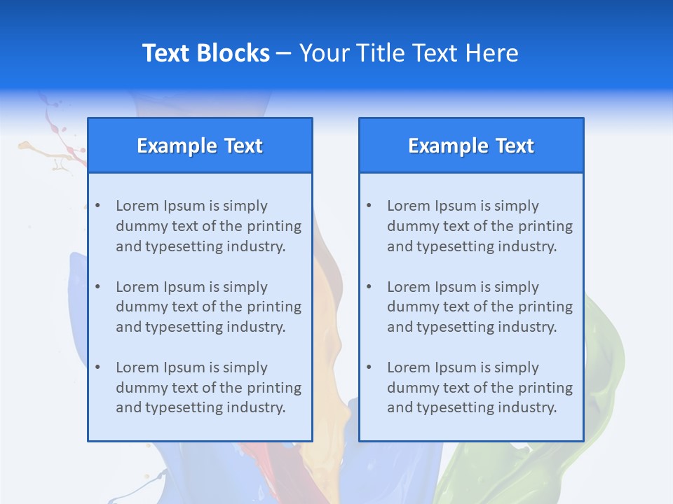 Fresh Splash Yellow PowerPoint Template