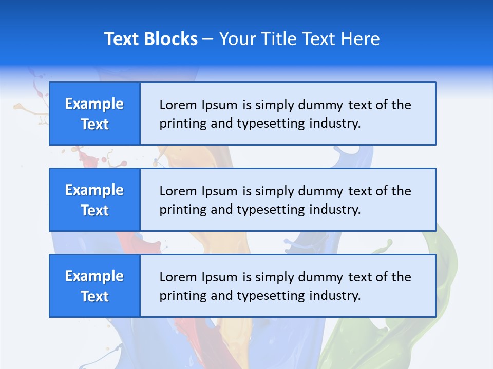 Fresh Splash Yellow PowerPoint Template