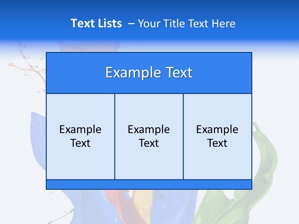 Fresh Splash Yellow PowerPoint Template
