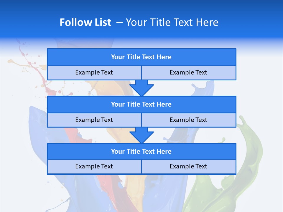 Fresh Splash Yellow PowerPoint Template
