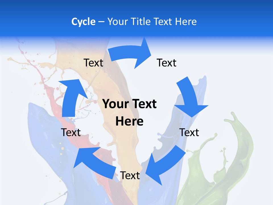 Fresh Splash Yellow PowerPoint Template