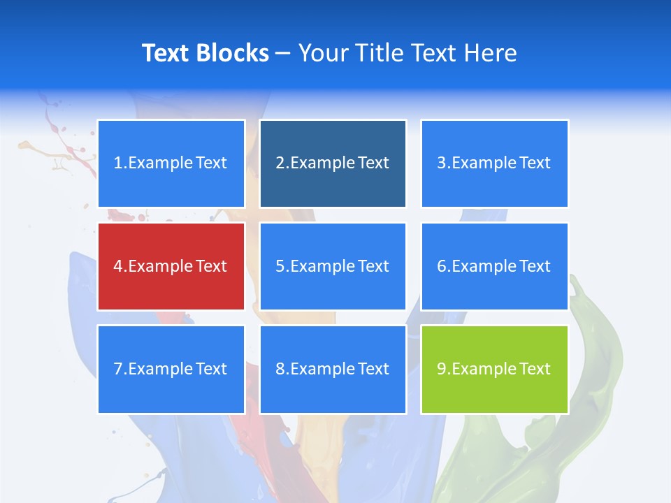 Fresh Splash Yellow PowerPoint Template