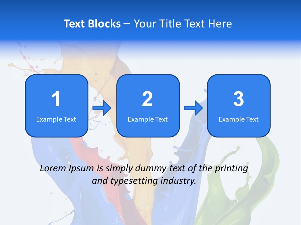 Fresh Splash Yellow PowerPoint Template