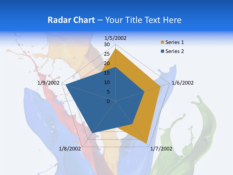 Fresh Splash Yellow PowerPoint Template