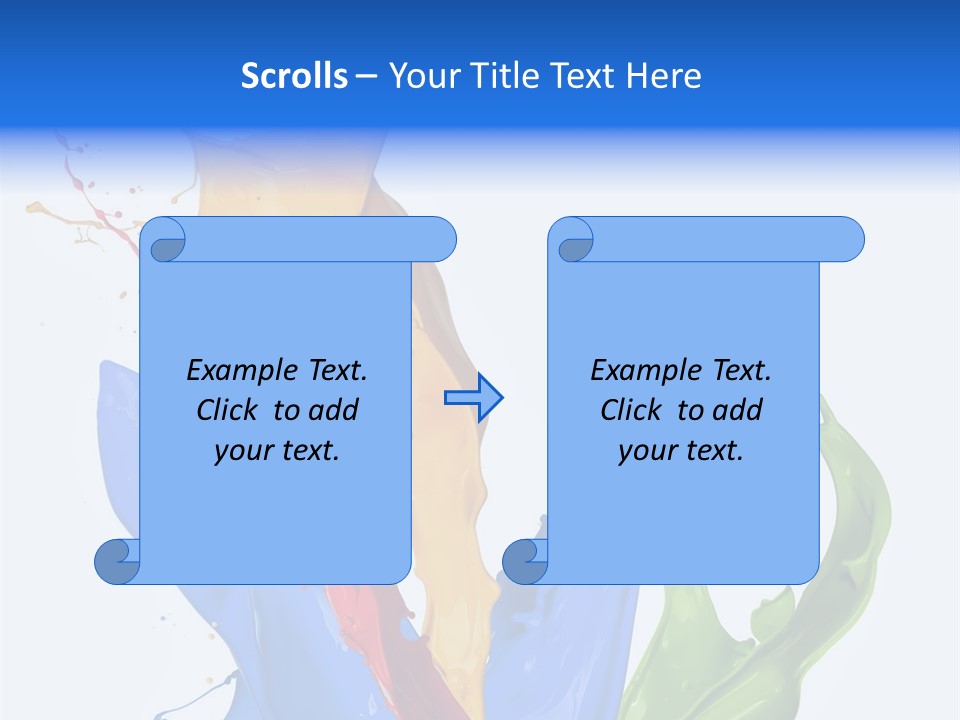 Fresh Splash Yellow PowerPoint Template