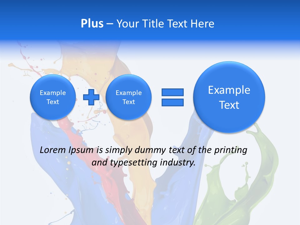Fresh Splash Yellow PowerPoint Template