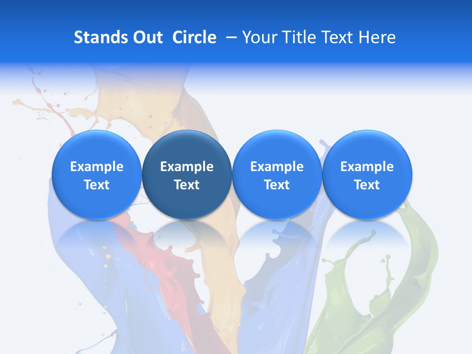 Fresh Splash Yellow PowerPoint Template