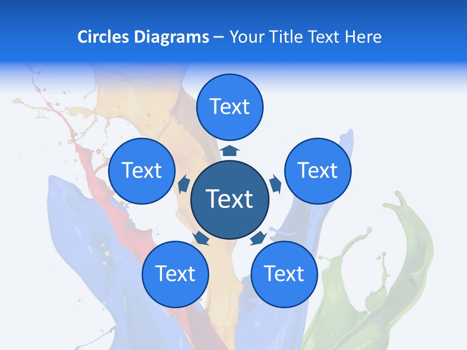 Fresh Splash Yellow PowerPoint Template