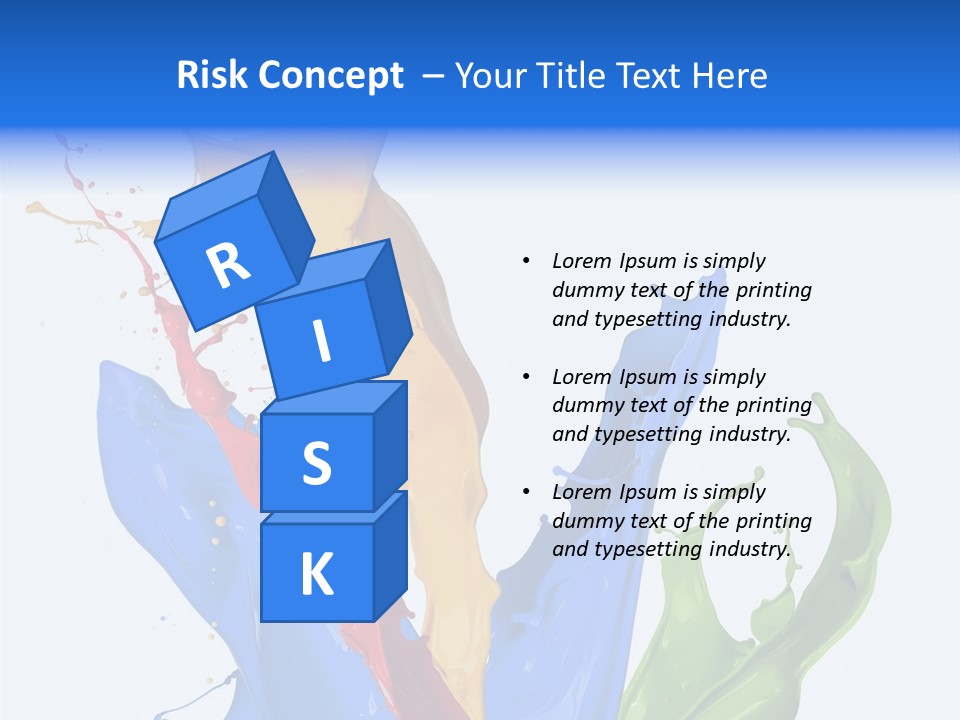 Fresh Splash Yellow PowerPoint Template