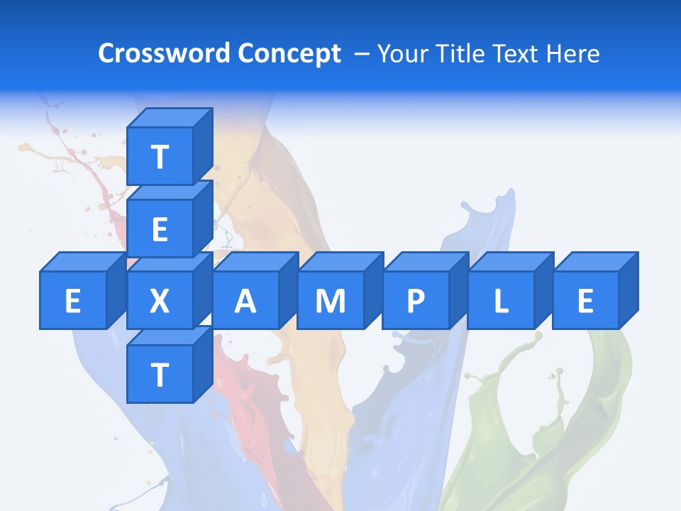 Fresh Splash Yellow PowerPoint Template
