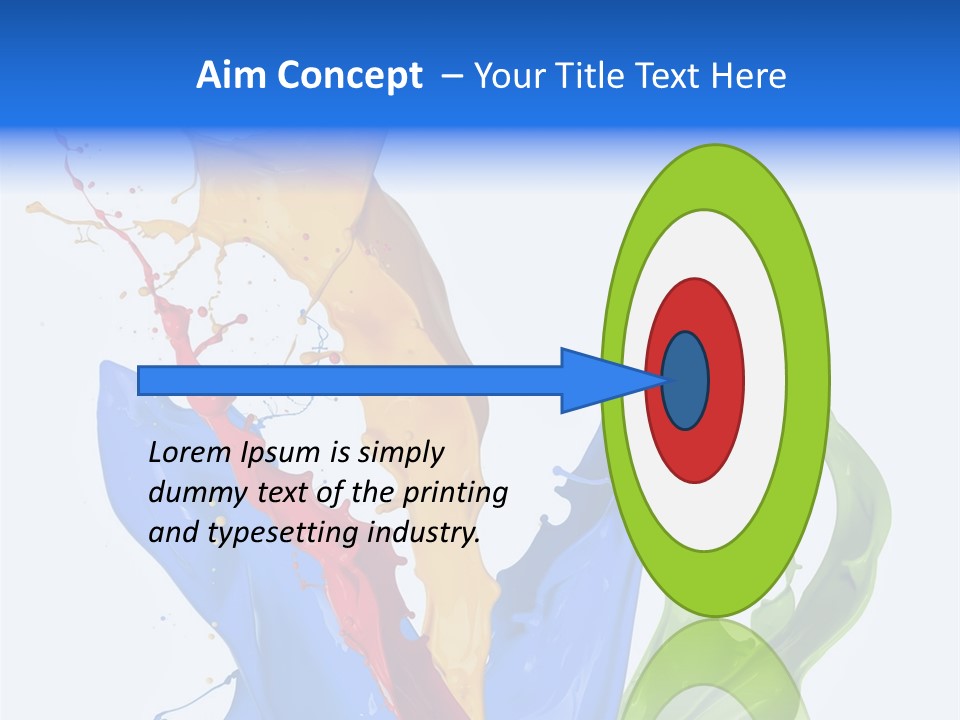 Fresh Splash Yellow PowerPoint Template