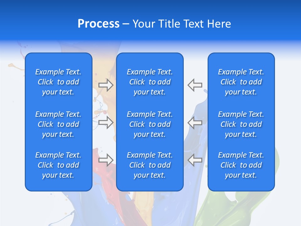 Fresh Splash Yellow PowerPoint Template