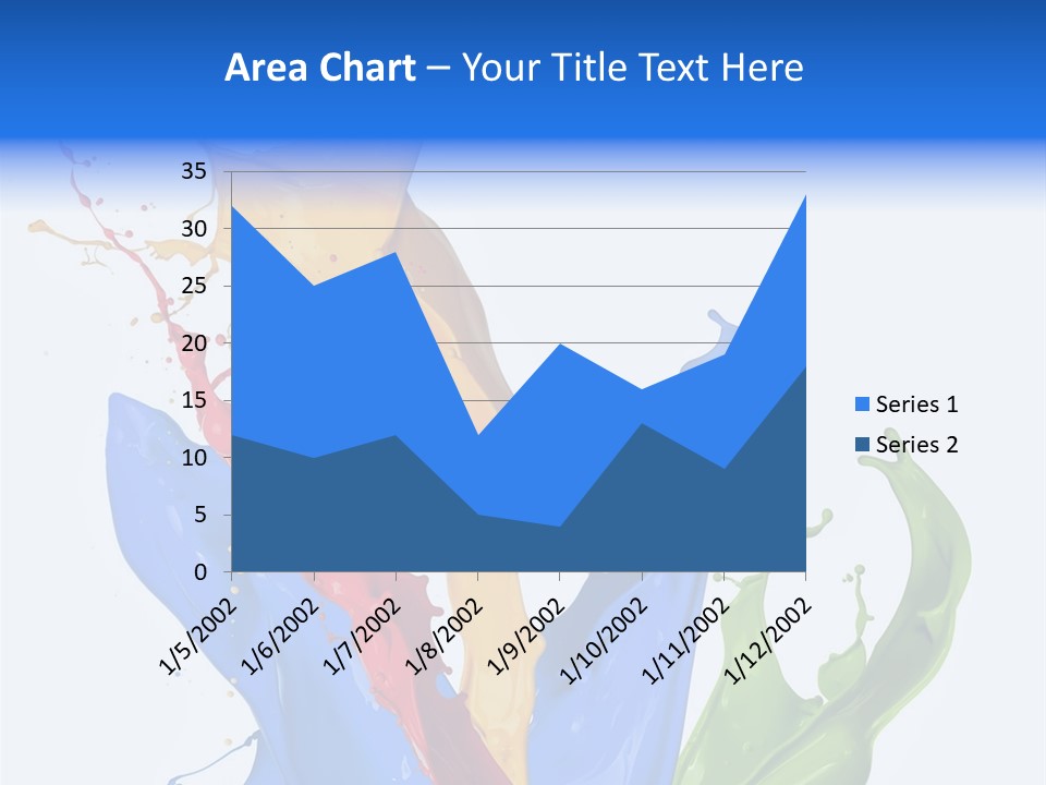Fresh Splash Yellow PowerPoint Template