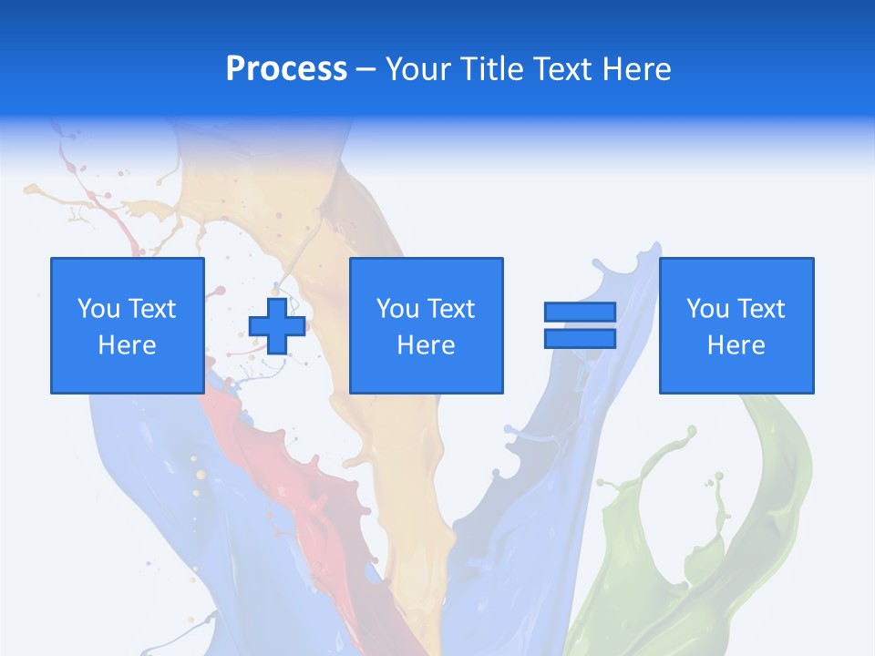 Fresh Splash Yellow PowerPoint Template