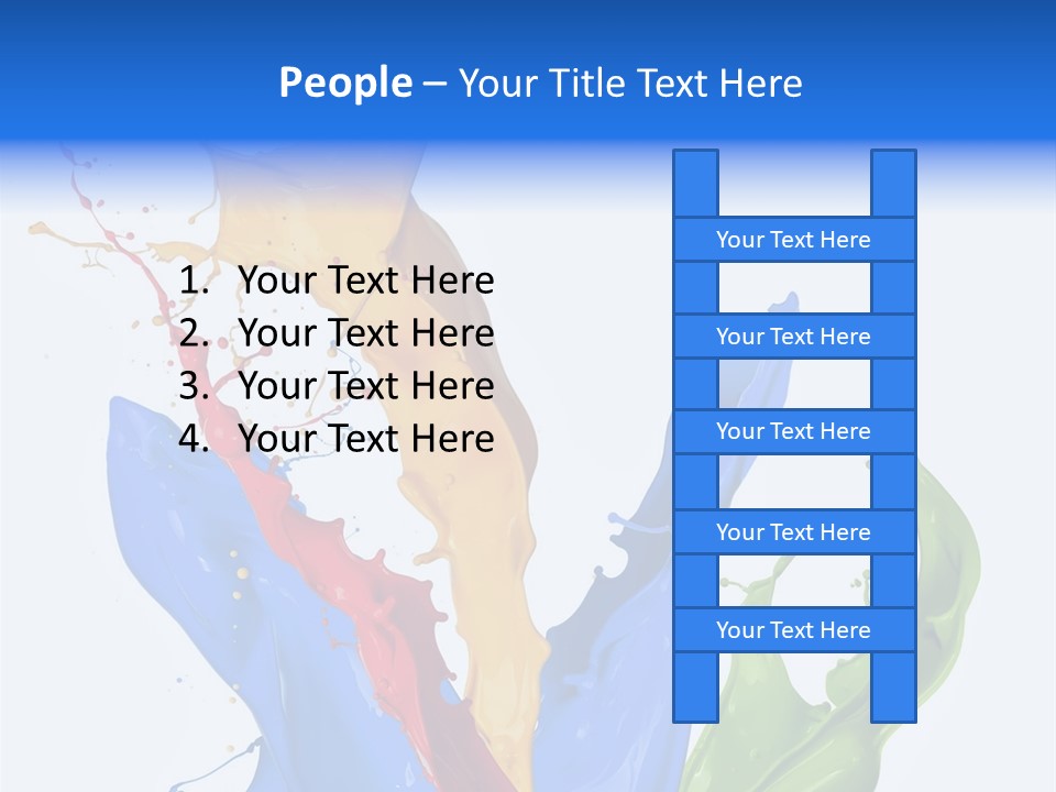 Fresh Splash Yellow PowerPoint Template